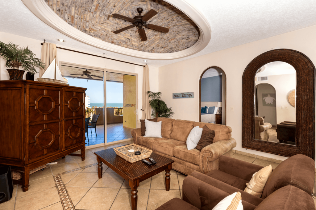 Rocky Point Real Estate Bella Sirena D-304 Living Room