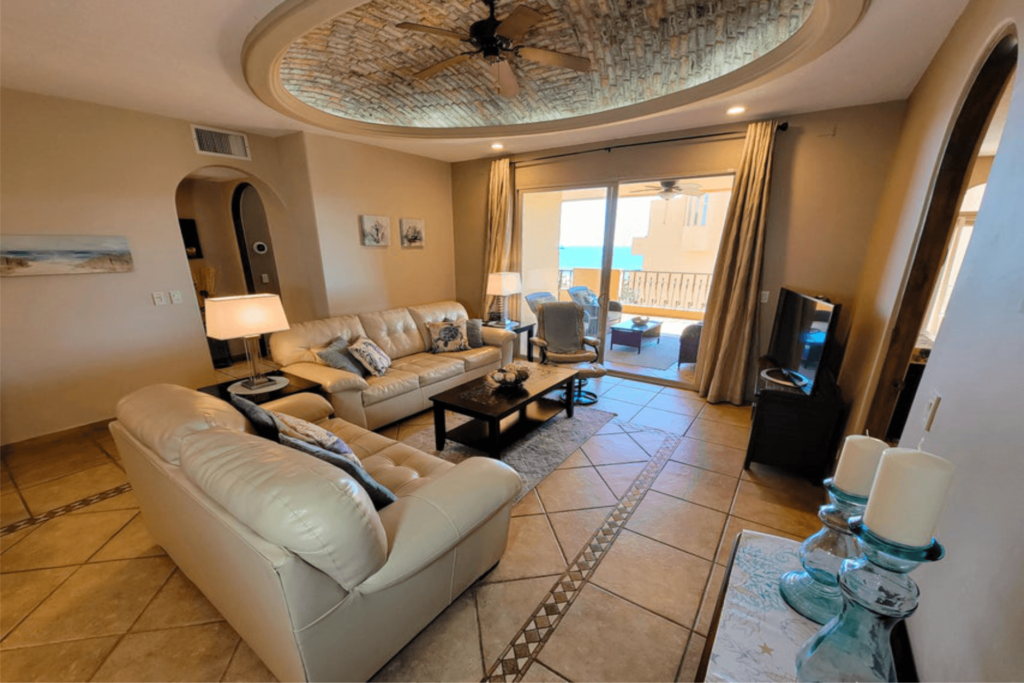 Rocky Point Real Estate Bella Sirena D-601 Living Room